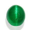 上級品　綺麗なキャッツアイ効果 高彩度の青緑 半透明 ブラジル/ 1.13ct　6.2x5.5x4.6mm/ 宝石名:エメラルド/ 亜種名:エメラルドキャッツアイ/ 鑑別書の名称:エメラルドキャッツアイ/ 産地:Nova Era、MG　ブラジル/ 産状:黒雲母片岩中のペグマタイト/ 色:高彩度の青緑/ インクルージョン:半透明 アイクリーン/ 鉱物名:緑柱石　Beryl/