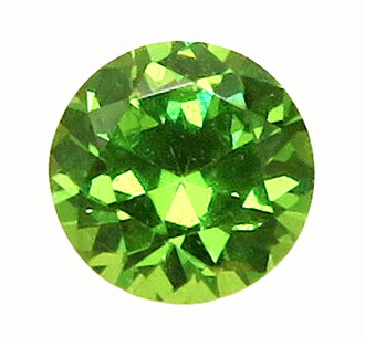 ガーネットの王様　強いテリ！ Ural ロシア/ 0.24ct　3.7x3.7x2.4mm/ 宝石名:アンドラダイトガーネット/ 亜種名:デマントイド/ プロモート名:デマントイド/ 産地:Ural Mt'ns　ロシア/ 産状:超塩基性岩/ 色:ディープイエローイッシュグリーン(日本色彩研究所)/ インクルージョン:アイクリーン/ 鉱物名:灰鉄ザクロ石 Andradite/