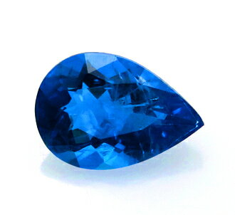 3351【レアストーン 希少石】アウイナイト 0.25ct 最も美しい青の宝石 UVでオレンジの蛍光を示す ドイツ 瑞浪鉱物展示館