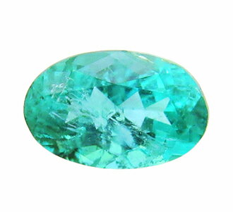 キントス ブラジル産　宝石　ネオンカラー　高彩度の青緑/ 0.23ct　4.5x3.0x2.3mm/ 宝石名:エルバイト(リチア電気石)/ 亜種名:含銅エルバイト/ プロモート名:パライバトルマリン/ 鑑別書の名称:トルマリン（成分分析によ...