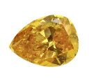 3566 オレンジダイヤモンド 0.221ct Fancy Vivid Yellow Orange SI-2 【中宝鑑定書】 瑞浪鉱物展示館 【送料無料】