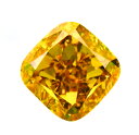 3635 オレンジイエローダイヤモンド 0.373ct Fancy Deep Orangy Yellow SI-1【中宝ソーティング】瑞浪鉱物展示館【送料無料】