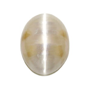 3739【レアストーン ルース】セルサイトキャッツアイ(白鉛鉱)10.97ct モロッコ産 : 瑞浪鉱物展示館【送料無料】