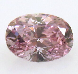 3837 ピンクダイヤモンド 0.192ct Fancy Purplish Pink SI-2【鑑定付】: 瑞浪鉱物展示館【送料無料】