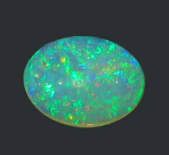 3929【裸石 ルース】クリスタルオパール 0.74ct 高透明度 無色地色に緑主体の遊色 オーストラリア 瑞浪鉱物展示館 3929【裸石 ルース】クリスタルオパール 0.74ct 高透明度 無色地色に緑主体の遊色 オーストラリア 瑞浪鉱物展示館