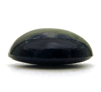 4006 裸石 ルース オンファサイト 5.67ct かつてのブラックヒスイ 透過光で暗緑 ミ...