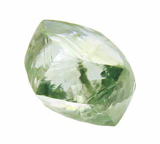 4055 鉱物標本 上級品 結晶 グリーンダイヤモンド 0.88ct 研磨用 南アフリカ産 瑞浪鉱物展示館
