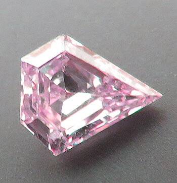 ピンクダイヤモンド 0.10ct Light Orangy Pink SI-1 中宝ソーティング付 瑞浪鉱物...