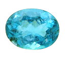 パライバトルマリン 0.17ct 典型的ネオンカラー ブラジル産 瑞浪鉱物展示館 4517(4)