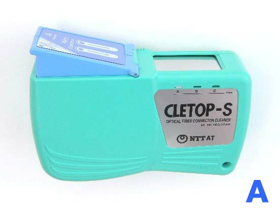 NTT-AT 光コネクタクリーナ CLETOP-S(クレトップS) リールタイプ Aタイプ 14110501 (グリップタイプ カートリッジ交換方式)