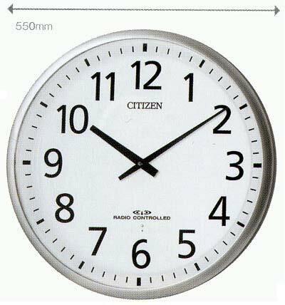 直径55cm 大きな 電波時計 シチズン CITIZEN 壁掛け時計 4MY821-019 文字入れ対応有料 取り寄せ品