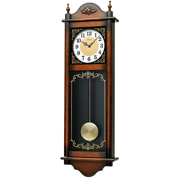 木枠 柱時計 振り子 壁掛け 時計 木製 ふりこ 掛時計 SEIKO チャイム RQ307A 文字入れ不可 取り寄せ品「sw-ka」 要在庫確認