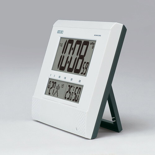 チャイム メロディを任意の時刻にセット SQ435W セイコー SEIKO 温度湿度表示つき置き掛け兼用デジタル電波時計 文字入れ不可「sw-ka」 [2]
