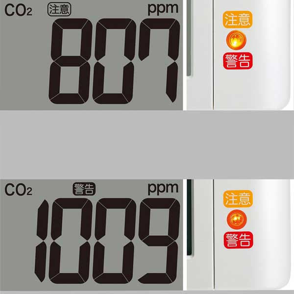 セイコー SEIKO CO2濃度表示 デジタル 壁 掛け時計 置き時計兼用 電波時計 SQ449W 取り寄せ品 [3]