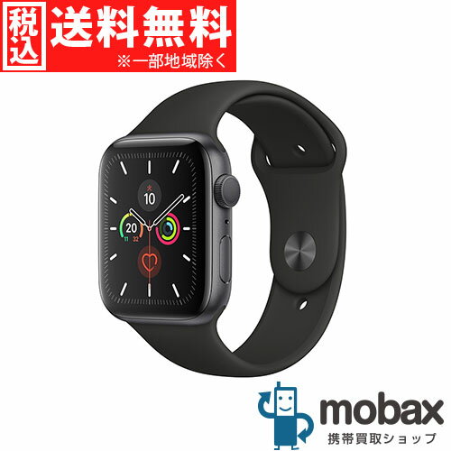◆ポイントUP◆【新品未開封品（未使用）】 Apple Watch Series 5 GPSモデル 44mm　MWVF2J/A　[スペースグレイアルミニウムケースとブラックスポーツバンド]
