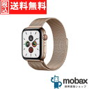 Apple Watch Series 5 GPS + Cellularモデル 44mm ◆ポイントUP◆【新品未開封品（未使用）】 Apple Watch Series 5 GPS + Cellularモデル 44mm　MWWJ2J/A　[ゴールドステンレススチールケースとゴールドミラネーゼループ]