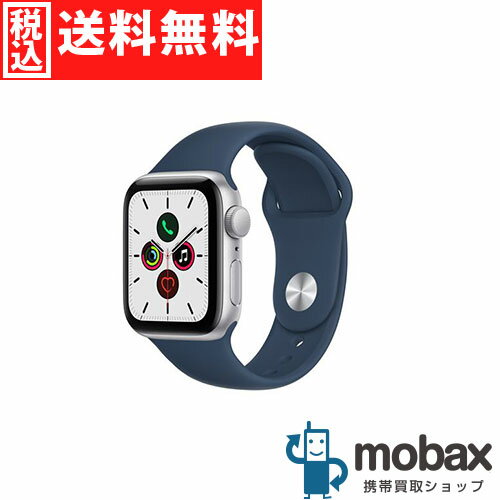 ◆ポイントUP◆【新品未開封品（未使用）】 Apple Watch SE GPSモデル 40mm　MKNY3J/A　[シルバーアルミニウムケースとアビスブルースポーツバンド］