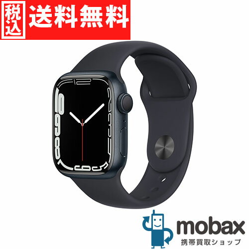 ◆ポイントUP◆【新品未開封品（未使用）】 Apple Watch Series 7 GPSモデル 41mm　MKMX3J/A　[ミッドナイトアルミニウムケースとミッドナイトスポーツバンド]