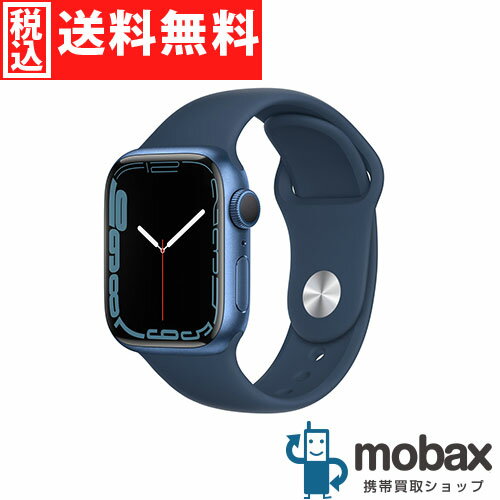 ◆ポイントUP◆【新品未開封品（未使用）】 Apple Watch Series 7 GPSモデル 41mm　MKN13J/A　[ブルーアルミニウムケースとアビスブルースポーツバンド]