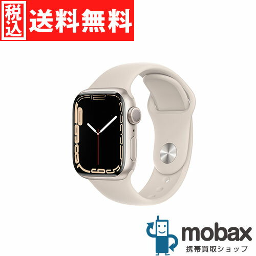 ◆ポイントUP◆【新品未開封品（未使用）】 Apple Watch Series 7 GPSモデル 41mm　MKMY3J/A　[スターライトアルミニウムケースとスターライトスポーツバンド]