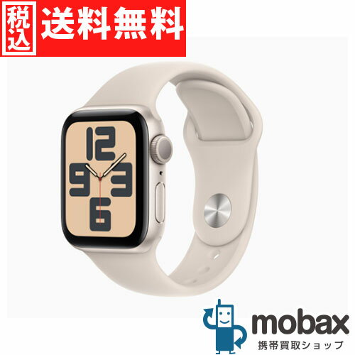 ポイントUP 【新品未開封品 未使用 】 第2世代 Apple Watch SE GPSモデル 40mm MR9U3J/A ［スターライトアルミニウムケースとスターライトスポーツバンド S/M］ 2023年版