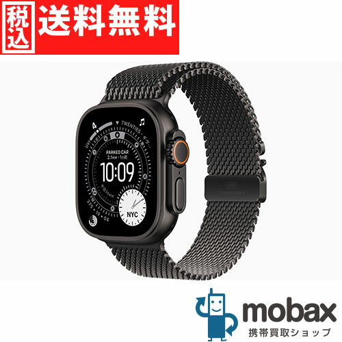 ◆ポイントUP◆※判定△【新品未開封品（未使用）】 SoftBank　Apple Watch Ultra 3 GPS + Cellularモデル 49mm　MF1Q4J/A　[ブラックチタ..