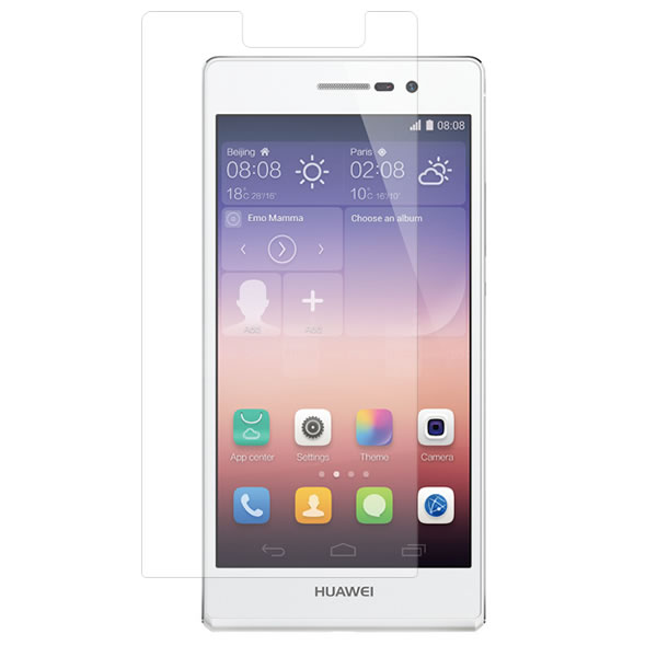 Huawei Ascend P7 SIMフリースマホ 用 【スムースタッチ 衝撃吸収 フッ素加工 クリア】 液晶保護フィルム ★