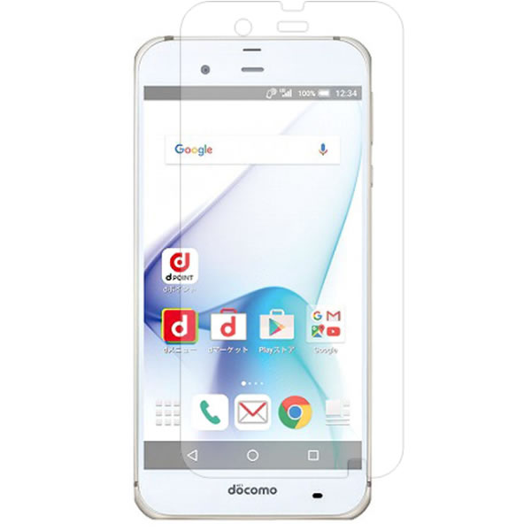 AQUOS ZETA SH-04H docomo 5.3インチ 用 液晶 保護 フィルム 強化 ガラスフィルム と 同等の 高硬度9H ★ アクオス ゼータ ドコモ