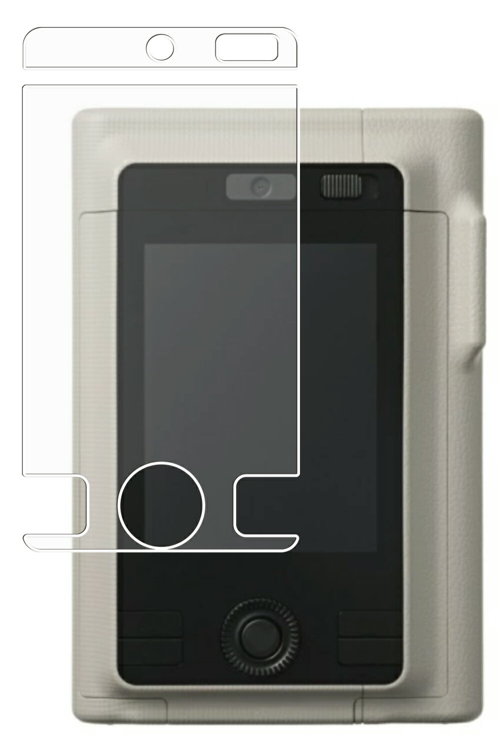 instax mini LiPlay+ 用 清潔 目に優しい アンチグレア ブルーライト カット タイプ 液晶 保護 フィルム ★ フジフィルム インスタックス ミニ リプレイ プラス