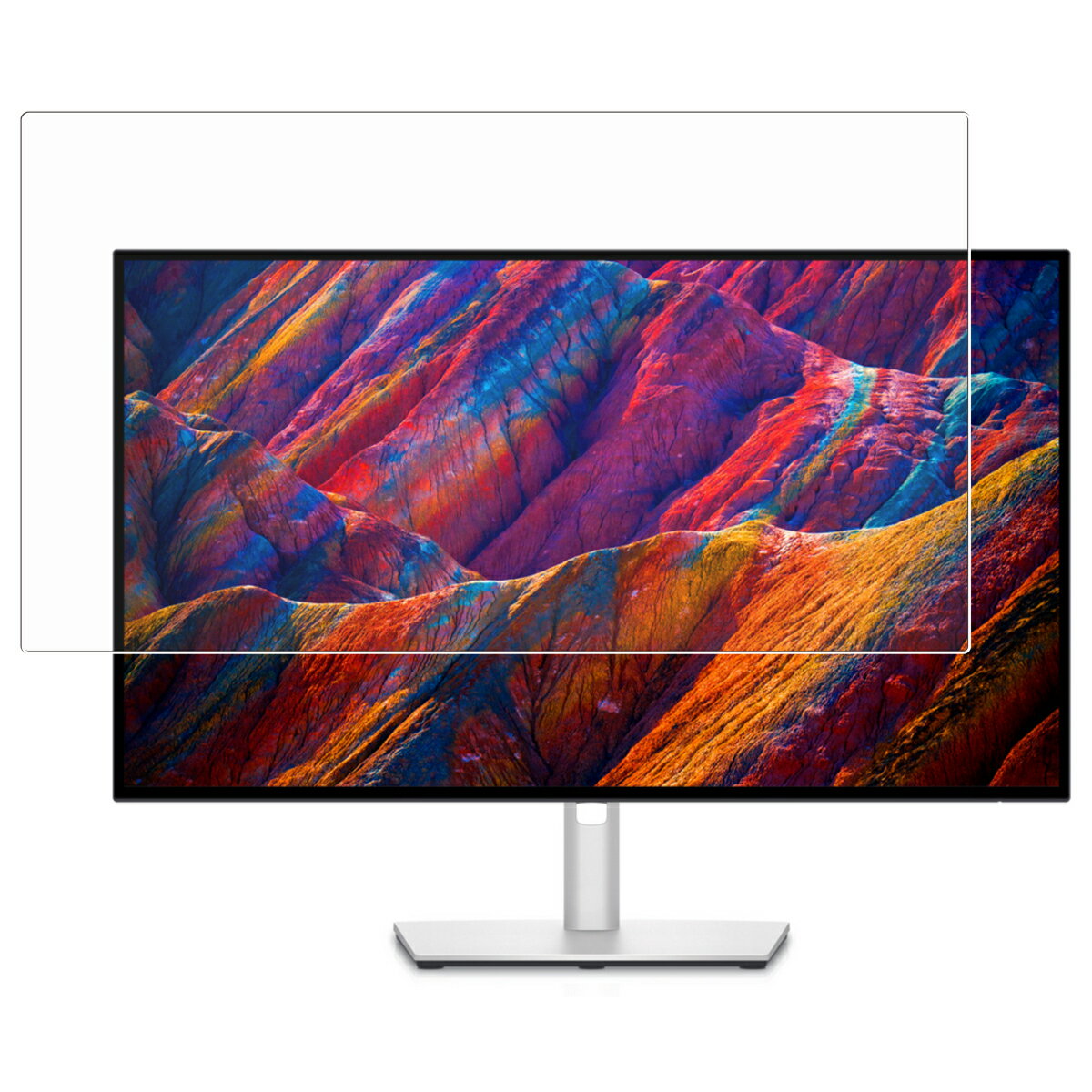 【商品は保護フィルムのみ】 Dell U2723QE 用 [DP] 超撥水 すべすべ 抗菌 抗ウイルス クリア タイプ 液晶 保護 フィルム ★ デル