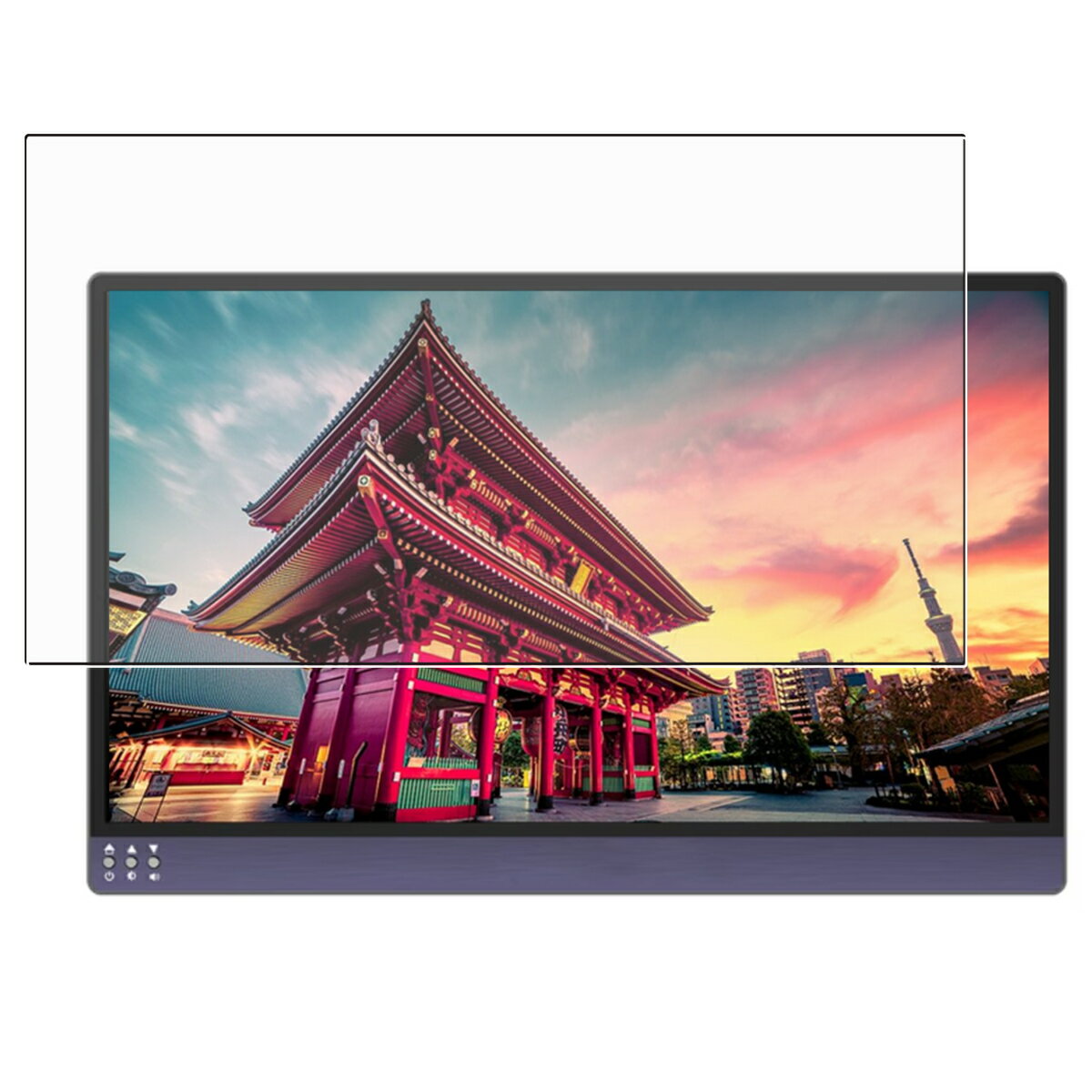 【2枚セット】JAPANNEXT JN-MD-IPS133WQHDP 用 [N30] 安心の5大機能 衝撃吸収 ブルーライト カット 液晶 保護 フィルム 反射防止 抗菌 気泡レス ★ ジャパンネクスト
