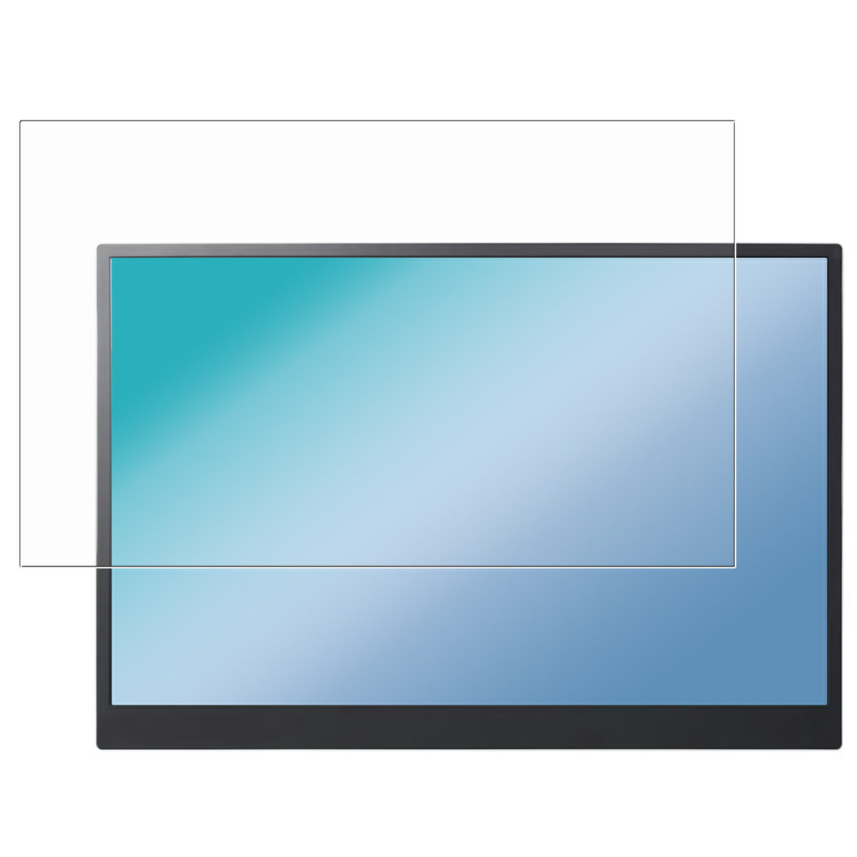LG gram +view 16MR70 用 [N40] 高硬度 9H ブルーライトカット クリア 液晶 保護 フィルム ★ エルジー エレクトロニクス グラム プラスビュー 強化 ガラスフィルム と同等の 高硬度9H フィルム