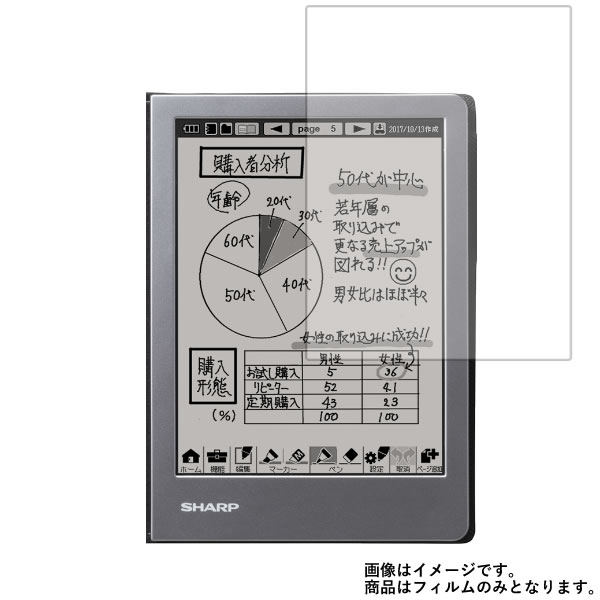 【1000円 ポッキリ 送料無料】SHARP WG-S50 電子ノート 用【 マット 反射低減 】  ...