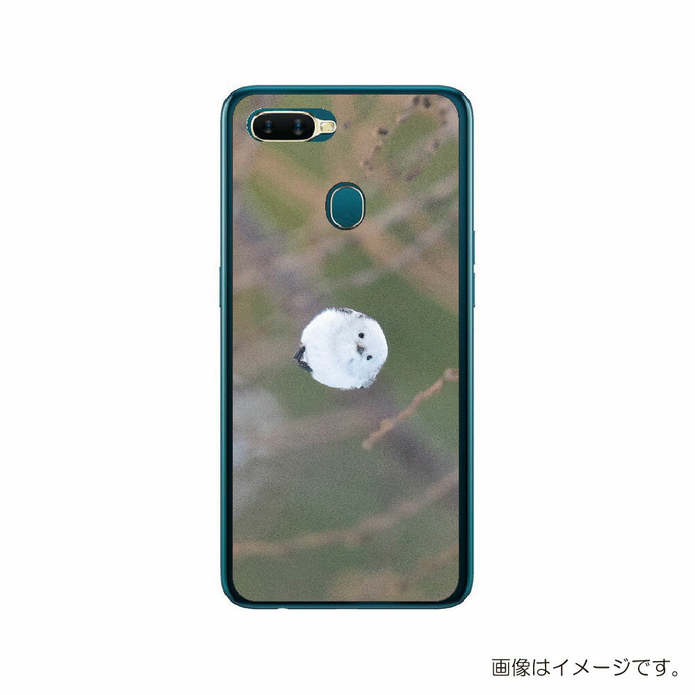 OPPO AX7 用 背面 保護 フィルム かわいい シマエナガ の プリント ( Photo by 小原玲 ) ★ オッポ エーエックス セブン しまえなが 2