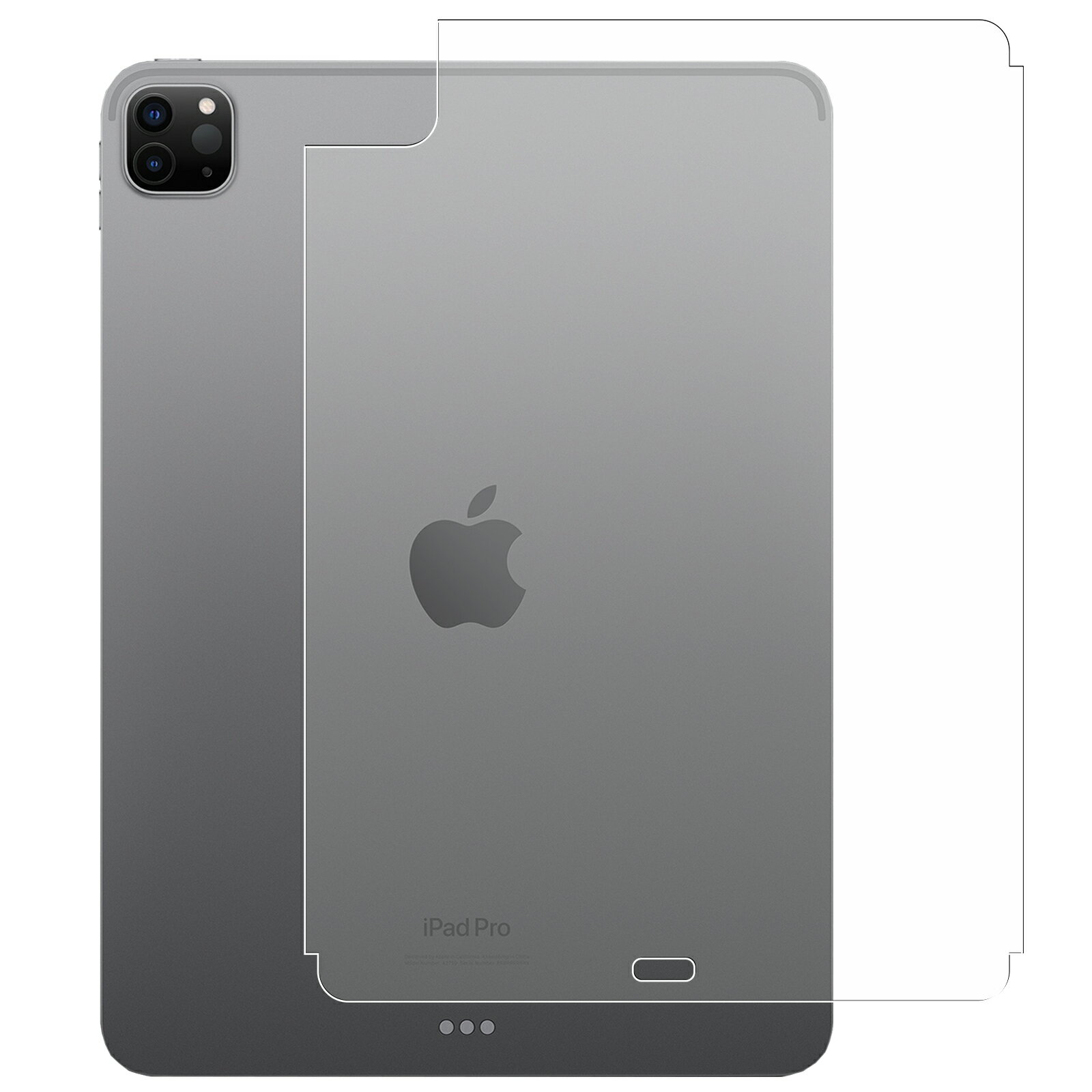 iPad Pro 11 第4世代 M2 2022 (Wi-Fi + Cellularモデル) 用 [10] 高機能 反射防止 スムースタッチ 抗菌 背面 保護 フィルム ★ Apple アイパッド プロ イレブン エムツー