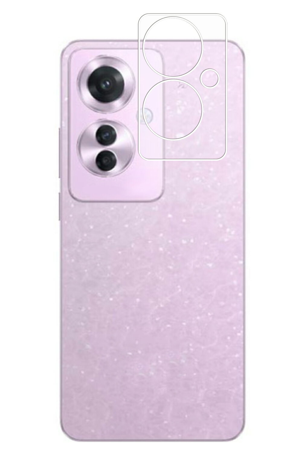OPPO Reno11 A カメラ周辺部 用 防指紋 クリア タイプ 背面 保護 フィルム ★ オッポ リノ イレブン エー