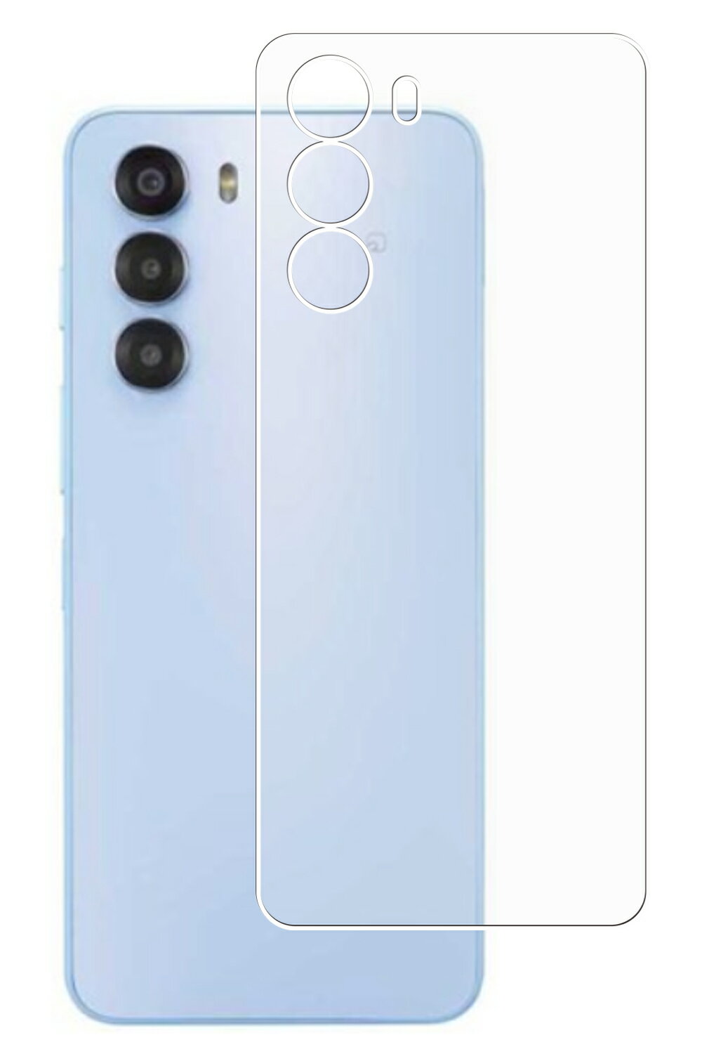 nubia S 5G 用 抗菌 抗ウイルス 反射防止 背面 保護 フィルム ★ ヌビア エス ファイブジー