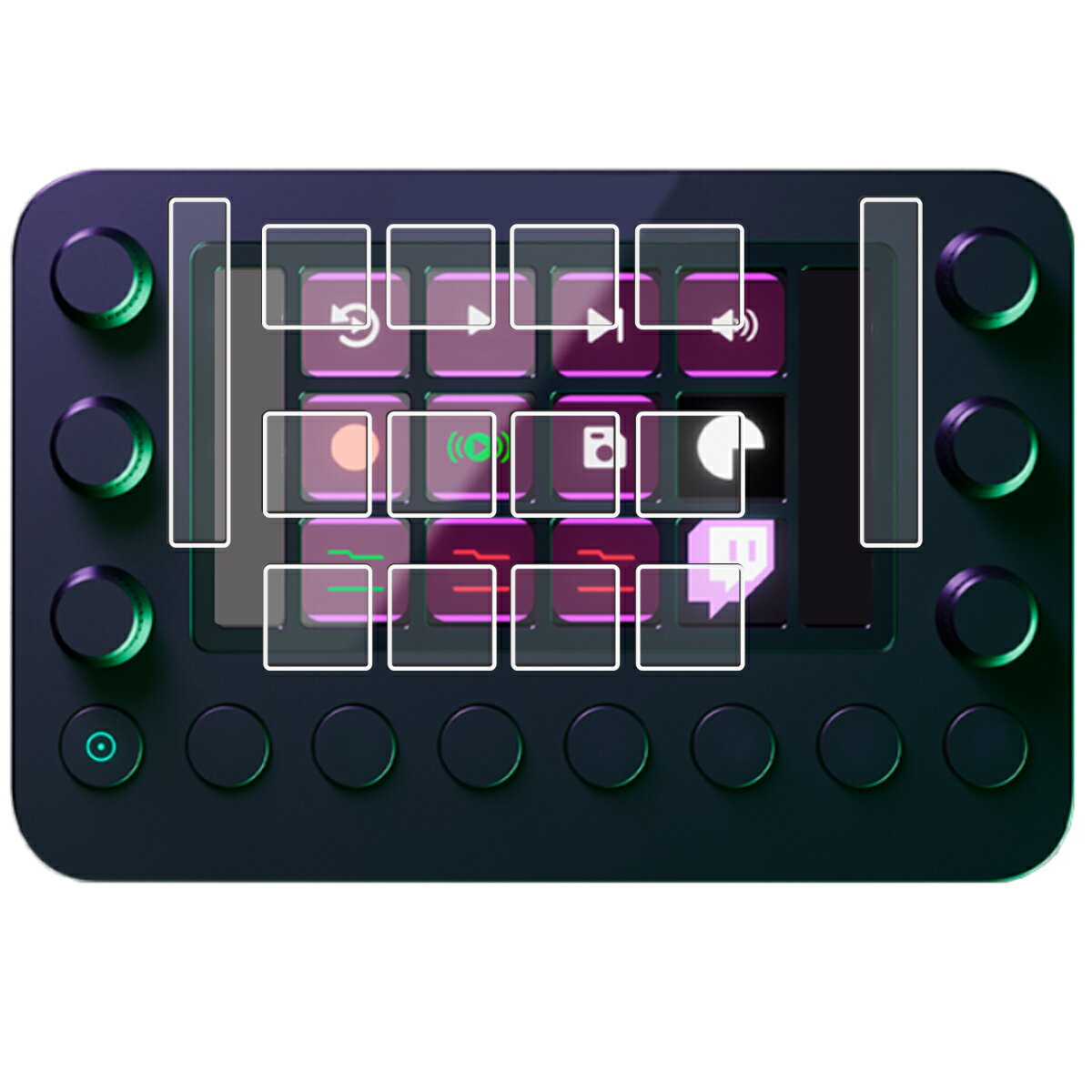 Loupedeck Live 用 高硬度 9H アンチグレア タイプ 液晶 保護 フィルム ★ 強化 ガラスフィルム と同等の 高硬度9H ループデック ライブ