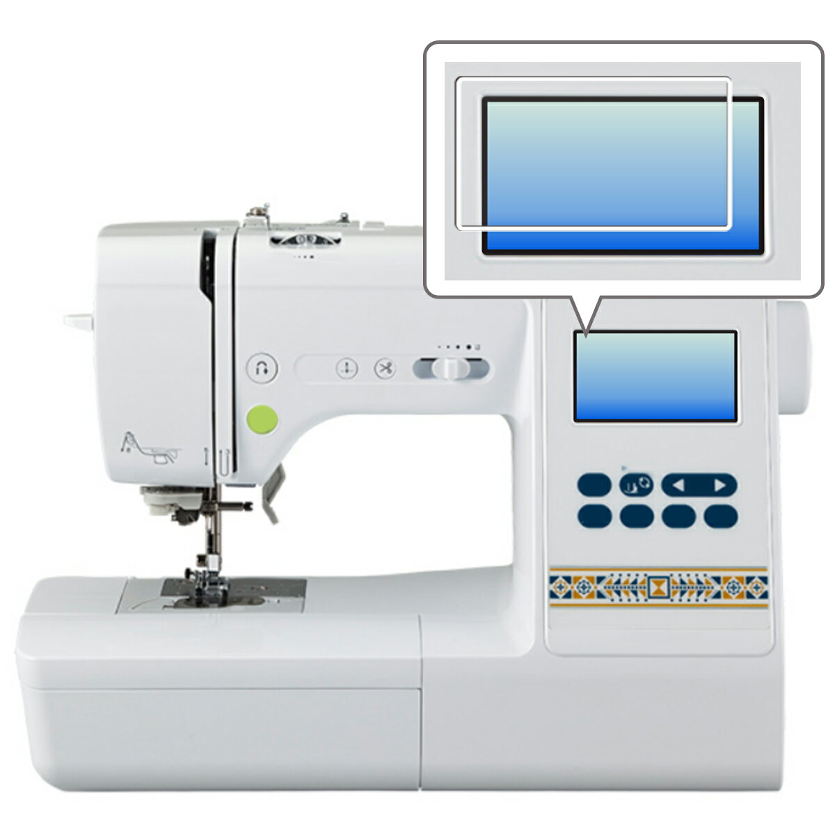 【スーパーSALE 半額 50%OFF】ブラザー parie (パリエ) EMM1901 用 防指紋 クリア タイプ 液晶 保護 フィルム ★ brother