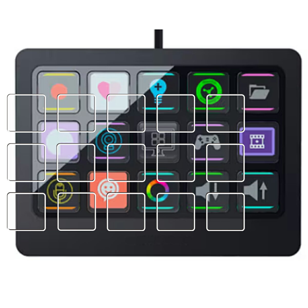 【スーパーSALE 半額 50％OFF】RAZER Stream Controller X 用 防指紋 クリア タイプ 液晶 保護 フィル..