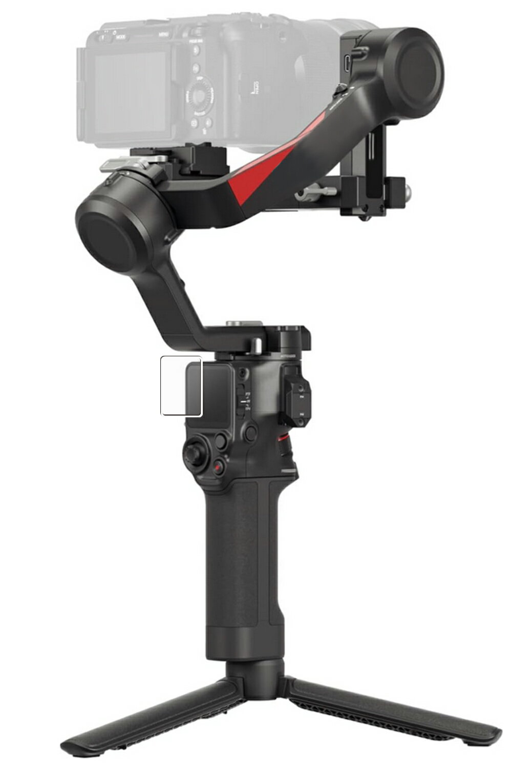 【2枚セット】DJI RS4 / RS4 PRO 用 高機能 反射防止 スムースタッチ 抗菌 液晶 保護 フィルム ★