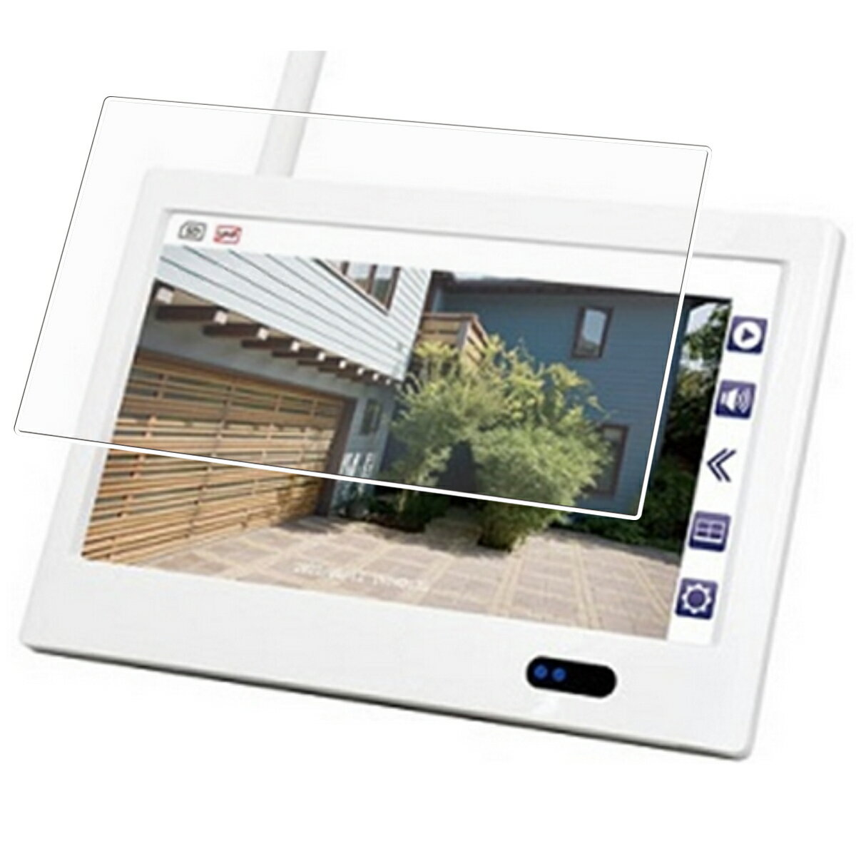 【2枚セット】ELPA CMS-HM100 (CMSH1001の10.1インチモニター) 用 [8] 清潔 目に優しい アンチグレア ブルーライト カット タイプ 液晶 保護 フィルム ★ エルパ ELPA CMS-HM72 (CMSH7210の7インチモニター)