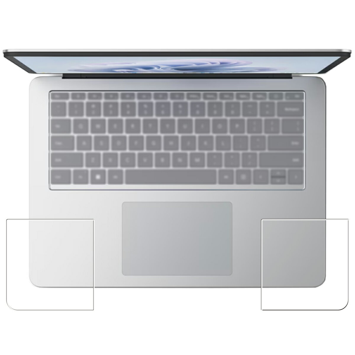 LCD Protective Film - Microsoft Surface Laptop Studio 2 / Laptop Studio 用 [8] 超撥水 すべすべ 抗菌 抗ウイルス クリア タイプ パームレスト 保護 フィルム ★ マイクロソフト サーフェス ラップトップ スタジオ ツー