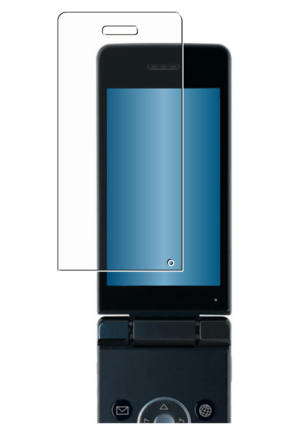 【2枚セット】シャープ AQUOS ケータイ4 用 抗菌 抗ウイルス 防指紋 クリア 液晶 保護 フィルム ★ SHARP アクオス(2)