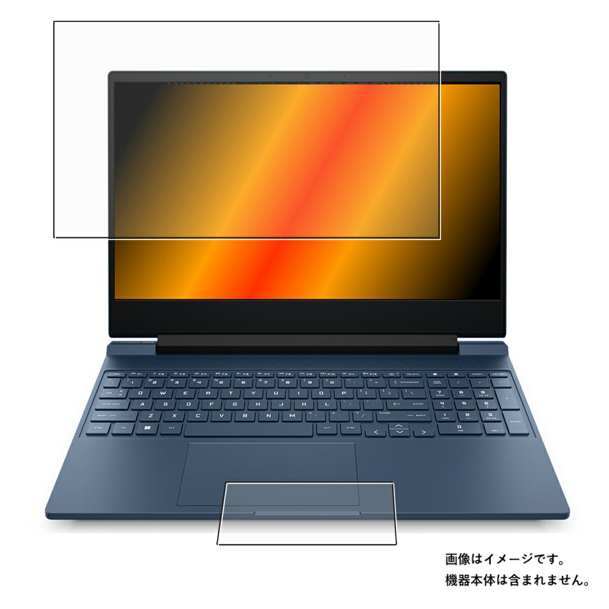 【2枚組(画面+タッチパッド)】 HP Victus 15 (AMD) 15-fb0000 2022年モデル 用 [N40] 高機能 反射防止 スムースタッチ 抗菌 液晶 保護 フィルム ★ エイチピー ビクタス