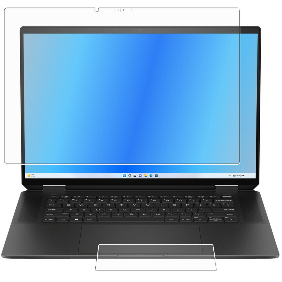 【特徴】 ★スムースなタッチとさらに抗菌処理を施された高機能反射防止フィルムです。★優れた反射防止で太陽光や蛍光灯の映り込みを大幅に防止するアンチグレアの保護フィルムです。★電気特性、耐薬品性、耐候性、耐水性、防汚性に優れていて、油性マジック等もはじきます。★気泡レス---気泡レス加工で、自然にエアーが抜け液晶画面に気泡が入りにくいです。★貼り直しOK--特殊シリコ-ン粘着剤を使用しているので、貼りなおす事が可能です。 ★液晶保護フィルムサイズ 専用サイズ 対応型番：HP Spectre x360 16-aa0000 シリーズ 16-aa0000TU 16-aa0002TX※こちらの商品は画面フィルム1枚とタッチパッド保護フィルム1枚の合計2枚組になります。 ★貼り付け失敗無料交換サービス提供中！ 貼り付けに失敗した商品をお送り頂ければ、1度だけ新品交換させていただきます。（返送送料のみ、お客様ご負担でお願い致します。） ・こちらの商品は一般的な使用で汚れや傷から保護するための商品です。 ・こちらの商品を使用したことによるデバイス機器などの故障、損傷、破損、その他の損害につきまして、有形や無形を問わず一切の責任を負いかねますので予めご了承ください。 ・保証の範囲は、いかなる場合でも該当取引の金額を限度とし、過去に遡っての保証を行うことはいたしません。 ・商品改良による仕様変更に伴い表記と実際の仕様が異なる場合がございます。 【こういう方におすすめ／関連ワード】 画面割れ 画面傷 画面保護 液晶 フィルム スマホフィルム シリコン ガラスじゃない 割れない 画面 守る カバー 無傷 ゲーム用 スクリーンプロテクター フィルムおすすめ ランキング 保護フィルム オススメ 画面保護フィルム 適合 軽い 軽量 四隅 端っこ 貼り方 動画あり 失敗した 貼るだけ 貼り直し可 貼り付け失敗サービス サイズ調整 サイズ調整カット 交換無料 高品質 長持ち 丈夫 高耐久 しっかり保護 汚れ防止 特殊 コーティング プラスチック 気泡 消える 自然に抜ける 粘着力 低粘着 見やすさ重視 有機el