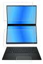 [3(+ɥǥץ쥤+åѥå)] ASUS Zenbook DUO (2024) UX8406  [N35]  륹 ɻ ꥢ վ ݸ ե   ֥å ǥ奪