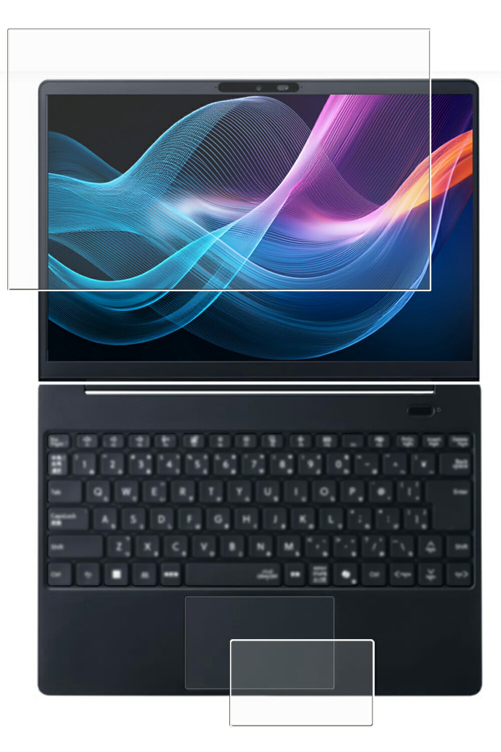 [2枚組(画面+タッチパッド)] NEC VersaPro J UltraLite タイプVY〈VY-R〉 2025年7月モデル 用 [N30] マット 反射低減 タイプ 液晶 保護 フィルム ★ エヌイーシー バーサプロ ジェイ ウルトラライト