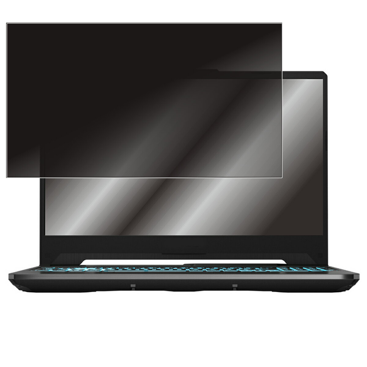 【2枚セット】【着脱式】 ASUS TUF Gaming F15 FX506 2022年モデル 用 [N40] 用 2way プライバシー保護 フィルター 着脱タイプ ★ エイスース タフ ゲーミング エフフィフティーン
