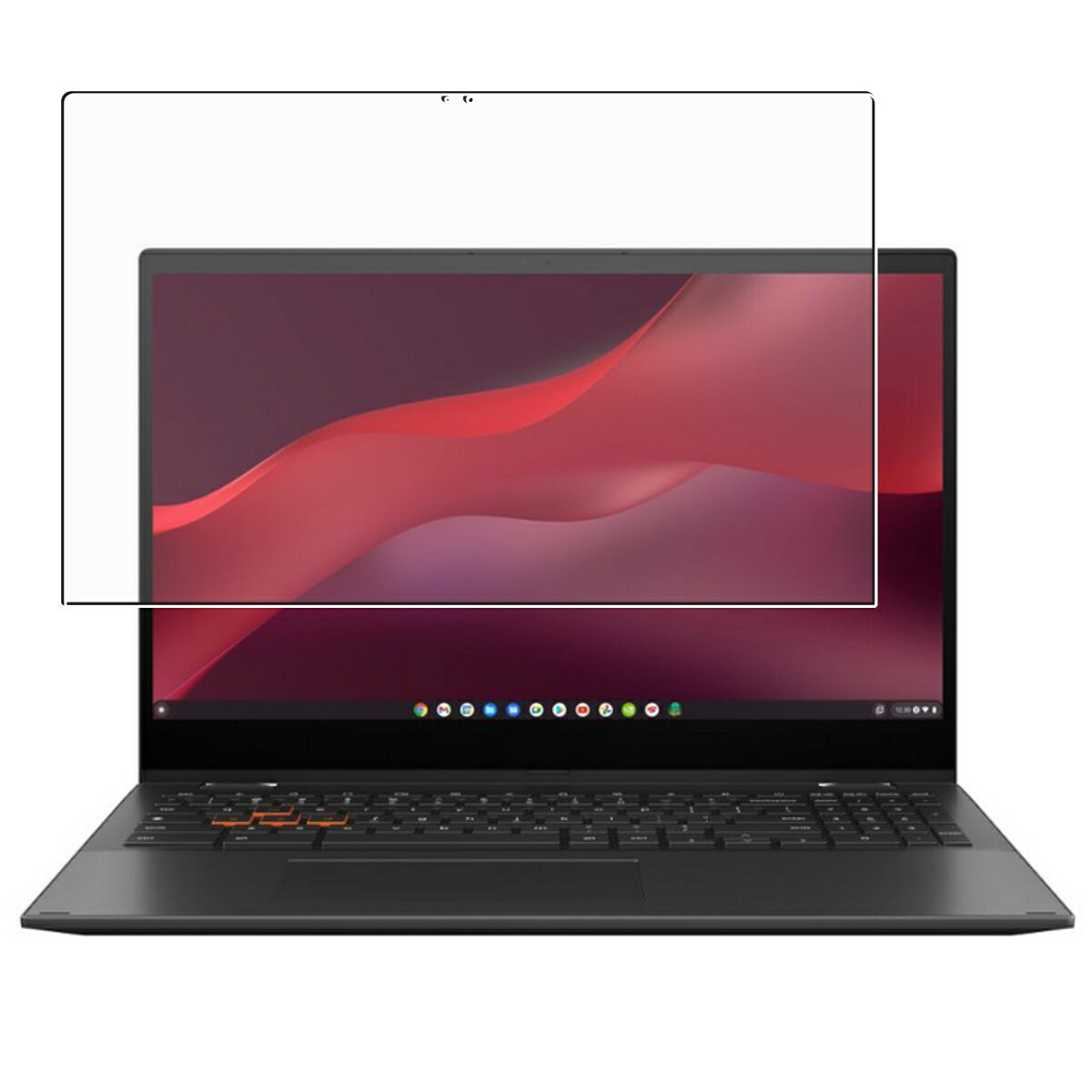 ASUS Chromebook Vibe CX55 Flip CX5501 2022年モデル 用 [N40] マット 反射低減 タイプ 液晶 保護 フィルム ★ エイスース クロームブック バイブ フリップ(2)